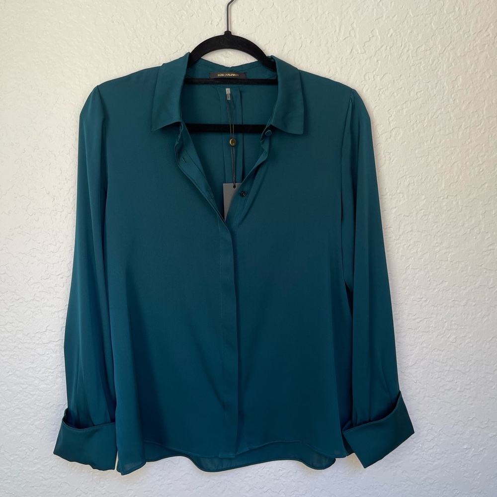 NWT Kobi Halperin Larissa Silk Blouse
